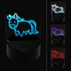 Sniggle Sloth Chibi Unicorn Standing 3D Illusion LED Night Light