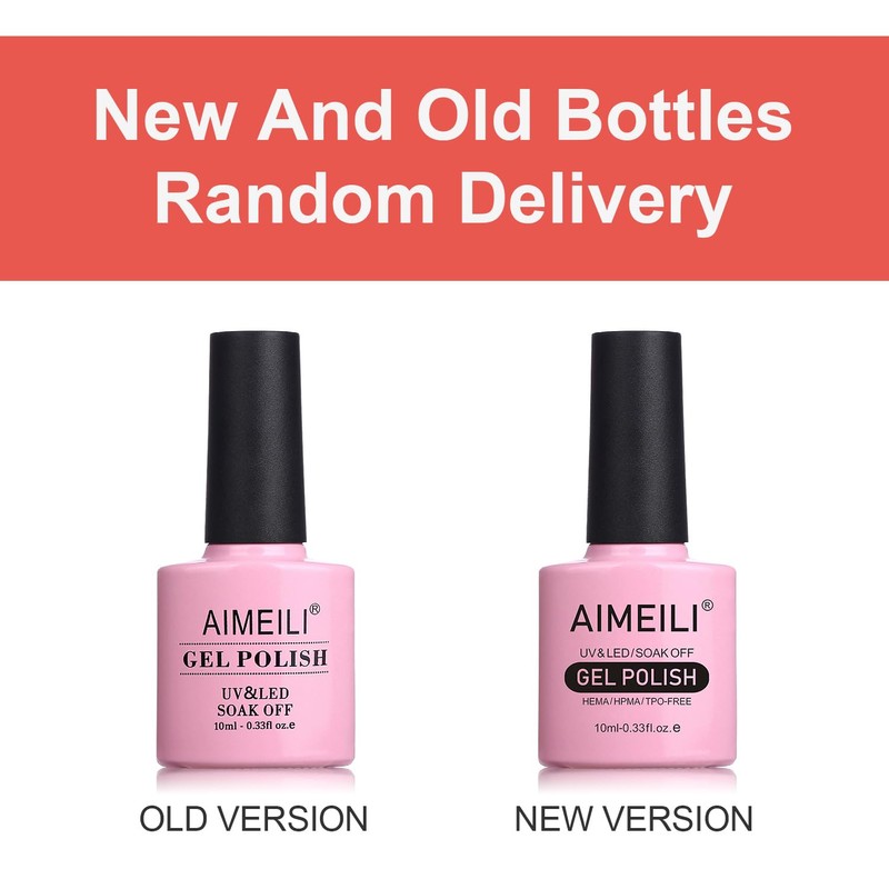AIMEILI Soak off UV LED Gel Nail Polish - Red