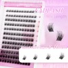 FADLASH Lash Clusters Natural Eyelash Clusters DIY D Curl 8-16mm