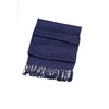 Sakkas Eco-Friendly Bamboo Solid Pashmina Shawl Wrap Stole - Navy