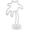 12 Inch Battery Operated Fluorescent Palm Tree Table Lamp