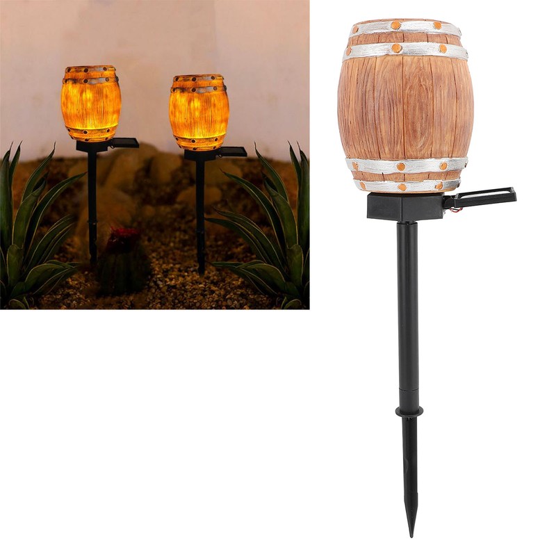 Solar Pathway Light Resin PP LED Light Sensing Waterproof Wine