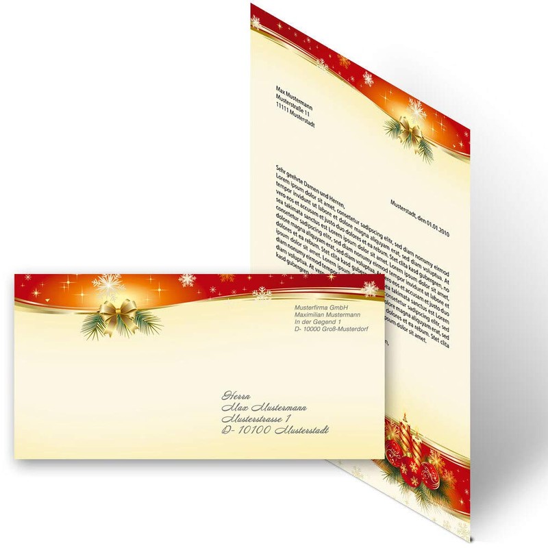 Writing Paper Sets Christmas Letter Paper Christmas 50 Sheets Letter