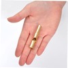 Kisangel 5sets Loud Clear Keychain Whistle Brass Emergency Referee for