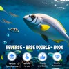 5PCS Double Reverse Fishing Hook Set,Double-Hook Reverse Bottom Rig,Anti Tangle