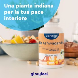 Organic Ashwagandha, 180 Capsules, High Dosage 1980mg, Ashwagandha Powder, Withania Somnifera Natural Adaptogen, Ayurvedic Remedy for Stress & Mind, Laboratory Tested