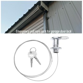 LT Easiyl Emergency Garage Door Lock with Steel Wire and 2 Keys for Roller Shutter Doors and Garage Doors Lock Replacement Copper
