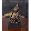NBRANI261 Niagara Furniture, Bronze Cardinal on Marble Base, Bronze