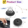 8Pcs Steel Wool Scrubber with 6 Replacement Pads and 2Stainless