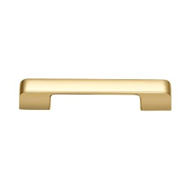 Utopia Alley Marino Pull Handle - Decorative Cabinet Drop Pull Handles for Cabinets and Drawers - Vintage Cabinet Hardware with Hand Finished Polished Gold - 3.75" Center to Center (1)