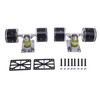 Depisuta Lightweight Skateboard Wheels Set, 3.2 Inch Square Trucks with