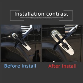 Hood Latches Lock Catch Kit for Hummer H2 2003-2009 Silver Stainless Steel Hood Lock Decorative Frame Cover,1 Pair