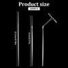 200 Pcs Clear Flexible Plastic Straws, Disposable Bendy Straws, Straw