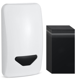 Qinyoung Feminine Hygiene Disposable Bags Holder with 100 Pcs Hygiene Period Bags Care Products Dispenser for Tampons and Sanitary Pads for Home & Business Bathrooms