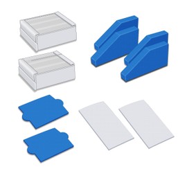 2x FILTER-SET komplett (10-teilig) für Pet & Family, Allergy & Family, Multi Clean X8 Parquet, Multi Clean X10 Parq, X7, Thomas Aqua+ Staubsauger alternativ wie Thomas Filterset 99 (Teile-Nr. 787241)