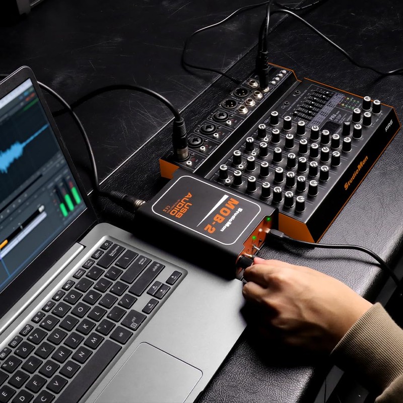StudioMan MOB-2 Active USB Audio DI Box, 2-in-1 Direct Injection