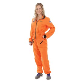 Women's Orange Astronaut Costume - X-Large