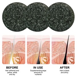 Pack of 3 Grey Shine Hair Soap Grey Shine Hair Revitalisable Natural Grey Hair Removal Soap Grey Hair Removal Soap Cover Grey Coverage Bar Shampoo Hair Soap with Foaming Net Shampoo Brush