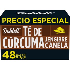 Té Doblett Cúrcuma Jengibre Canela 48 sobres