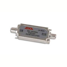 ASKA 20 dB In-Line Amplifier Satellite DBS LNB 2.5 GHz 950-2400 MHz Signal Amp
