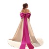 Hot Pink Bow for Dress Big Satin Bow Train for