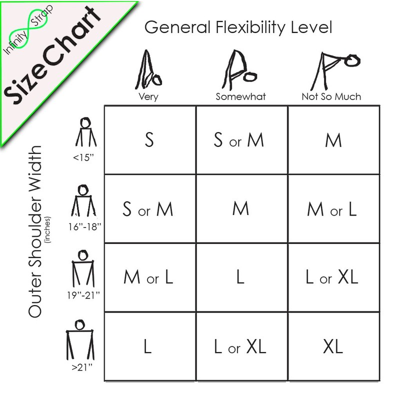 Infinity Strap - STRETCH - Onyx (Black) - Small 13"-16"