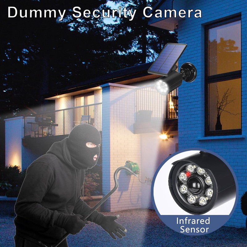 Solar Lights Outdoor Motion Sensor Flood Lights 2000LM IP67 Waterproof
