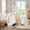 Degrees of Comfort Ivory Ruffle Bedding Set, Shabby Chic Farmhouse