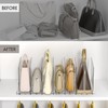 Bag & Purse Organizer for Closet: 2-Pack Adjustable Clear Handbag