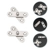 Housoutil Cabinet Door Hinges 20pcs Rotating Hinges Door Pivot Hinge