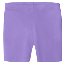 Made in USA Little Girls Underwear Bike Under Shorts Biker in All Cotton Perfect for SPD and Sensitive Skin Sports Dance School Uniform, Deep Purple 4T