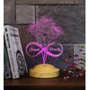 Personalisierte Rose-Leuchte mit Namensgravur als Geschenk-Idee für besondere Glücksmomente:Hochzeit, Geburtstag,