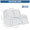 TAOCOCO Recliner Loveseat Cover, Stretch Jacquard Reclining Loveseat Cover Furniture