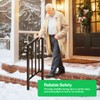 VIVOSUN Outdoor Handrail, 2 Step Stair Handrail, 26" x 36"