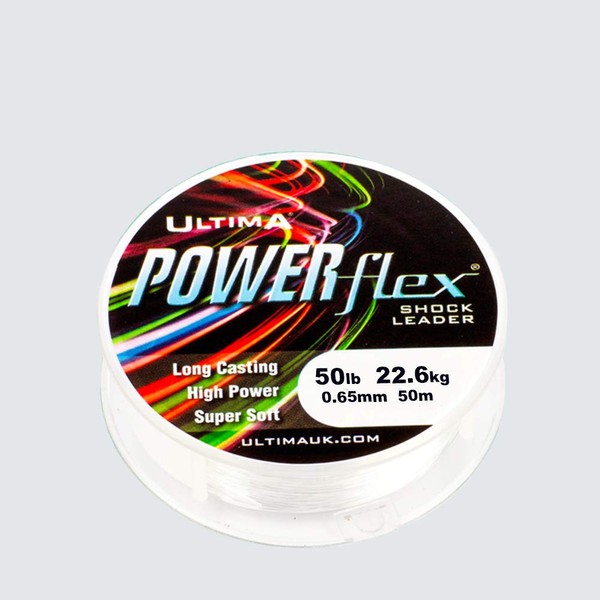 ULTIMA Powerflex Ligne Hi Tec Unisexe, Cristal, 0.65mm-50.0lb/23.0kg