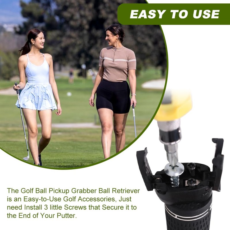 Golf Ball Retriever Pick Up Tool, 3 PCS Gol f