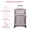 SwissGear Sion Softside Expandable Luggage – Medium Checked Suitcase with