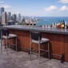Zonon 8 ft Bar Foot Rail Kit Matte Black Industrial