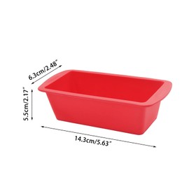 Boguish 8Pcs Silicone Mini Loaf Pans, Nonstick Mini Bread Loaf Pans, Reusable Mini Baking Pan for Baking Bread, Toast