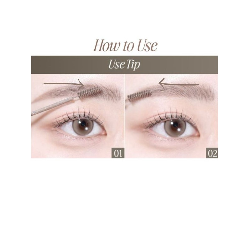 CLIO KillBrow Slim Ash Browcara Set 15g*2ea, Color:01 Ash Pink