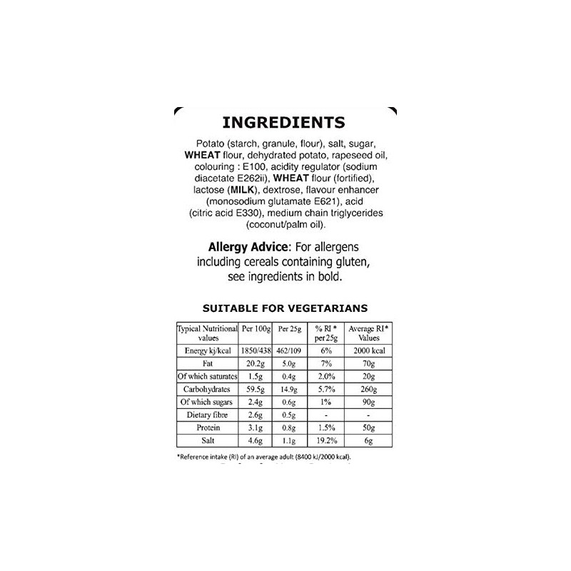 Golden Cross. Party Mix (Salt & Vinegar 125g) (12 Pack)