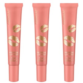 Catrice KISS & GLOW Peptide Lip Tint, Lipgloss, Nr. C02, Nude, volumengebend, glänzend, vegan, ohne Parabene, ohne Mikroplastikpartikel, Nanopartikel frei, 3er Pack (3x11.5ml)