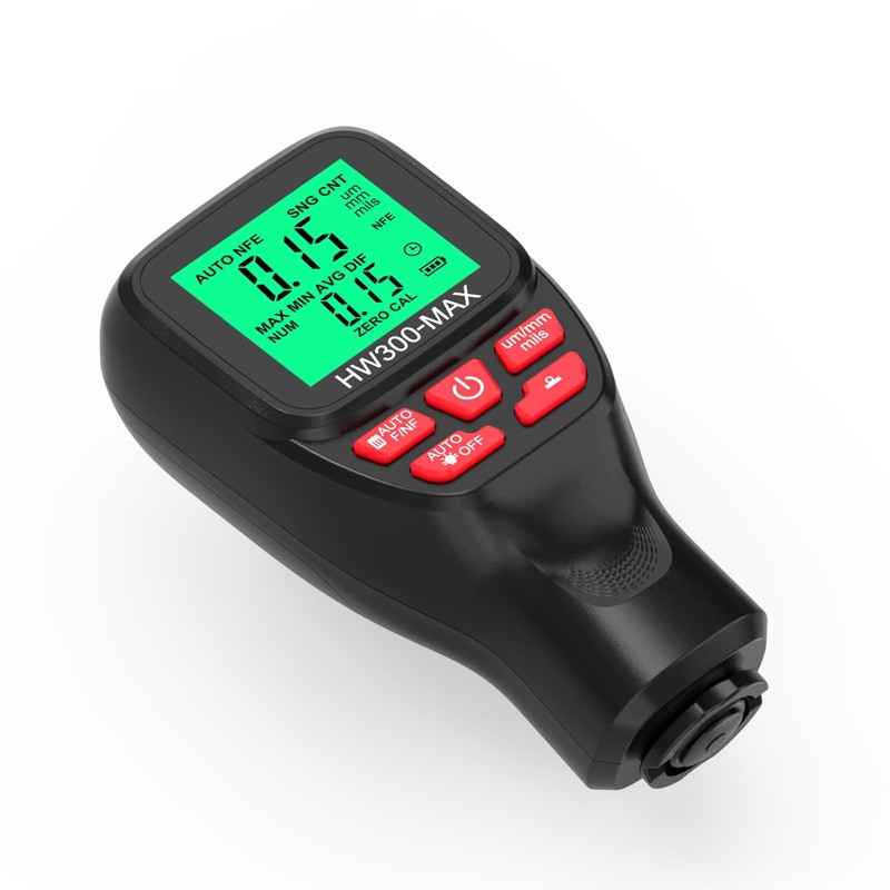 Thickness Industrial, 0-2000UM Paint Thickness, LCD Coating Thickness Meter, 3
