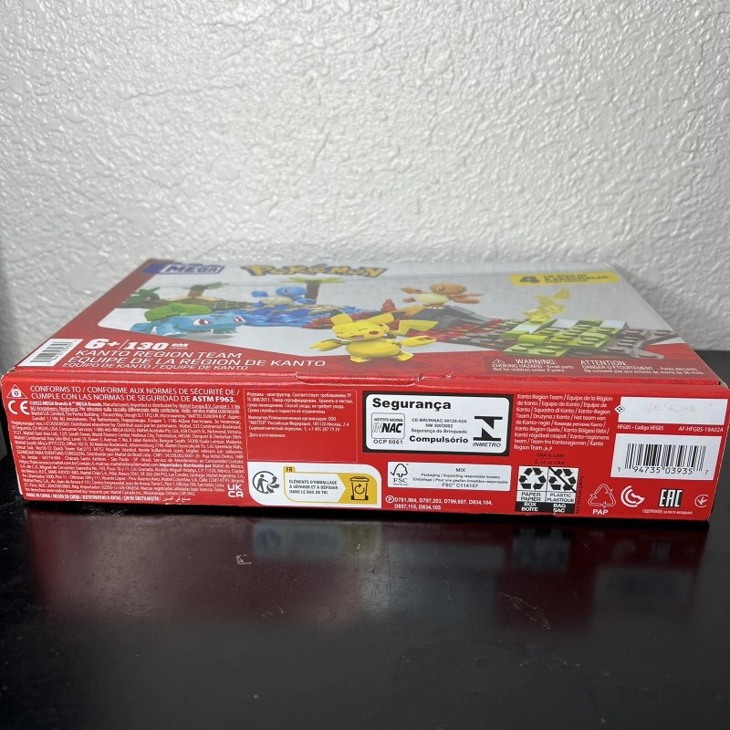 MEGA Pokémon Building Toys Set Kanto Region Team with 130