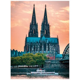 Ideen mit Herz 5D Diamond Painting | Diamond Painting Set | 35 x 25 cm | Motif Canvas | Round Stones | Includes Accessories | Various pictures to choose from