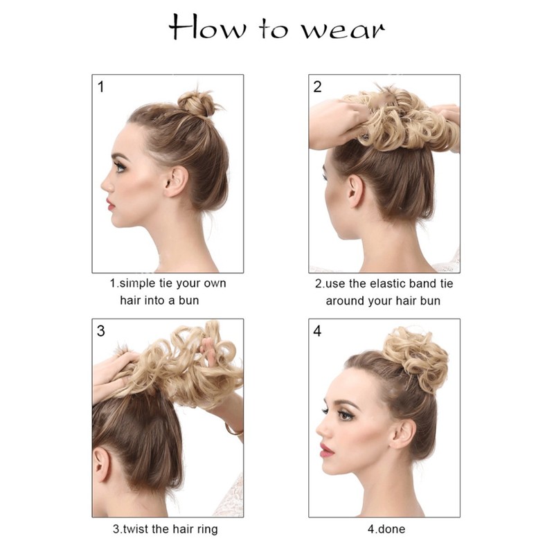 Bombshell Hair Scrunchy Scrunchie Bun Up Do Hair Piece Hair
