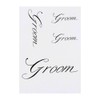 4 x 'Groom' Temporary Tattoos - Water Resistant, Skin-Safe, Non-Toxic