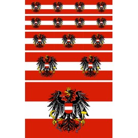 Daged Austria sticker card, 14 pieces, car, motorcycle, biker flag, vinyl 14 F