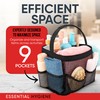 Masirs Mesh Shower Caddy Bag - (9 Pocket) Large Collapsible,