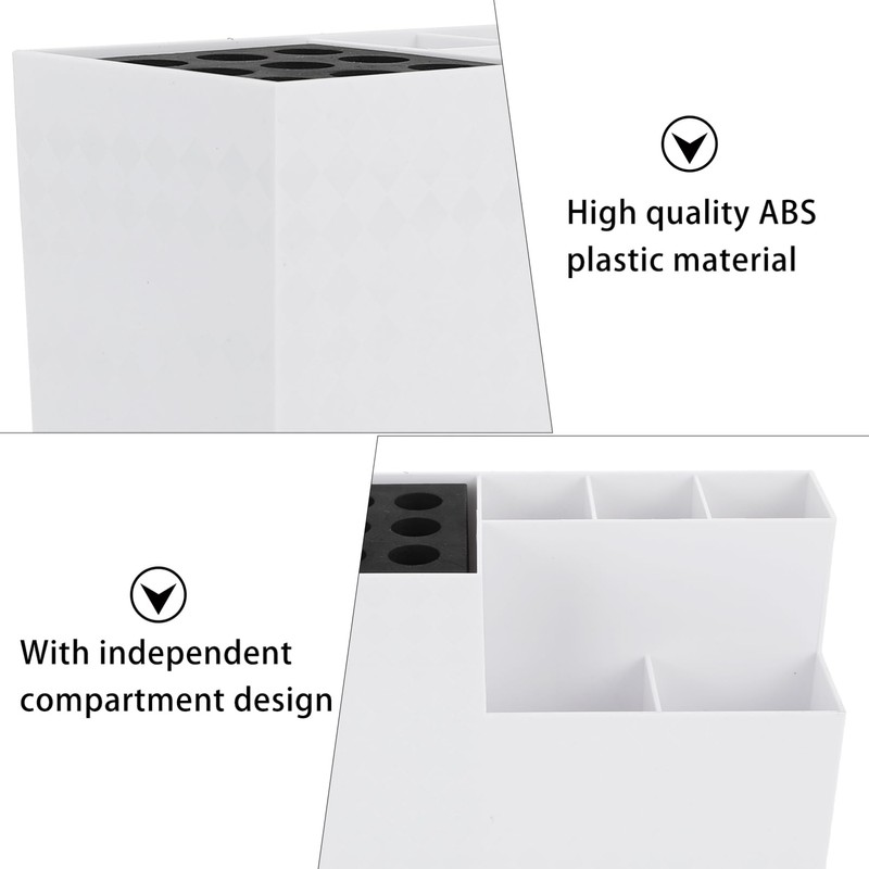 SAFIGLE Hairdressing Tool Storage Organizer Box Removable Compartment 10-Piece Capacity